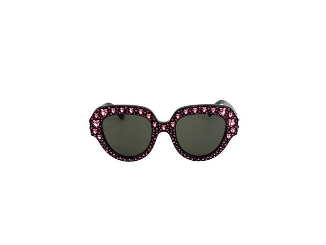 Gucci Gucci GG0308S Sunglasses In Black Metal Plastic Frame With Black Lens - view 2