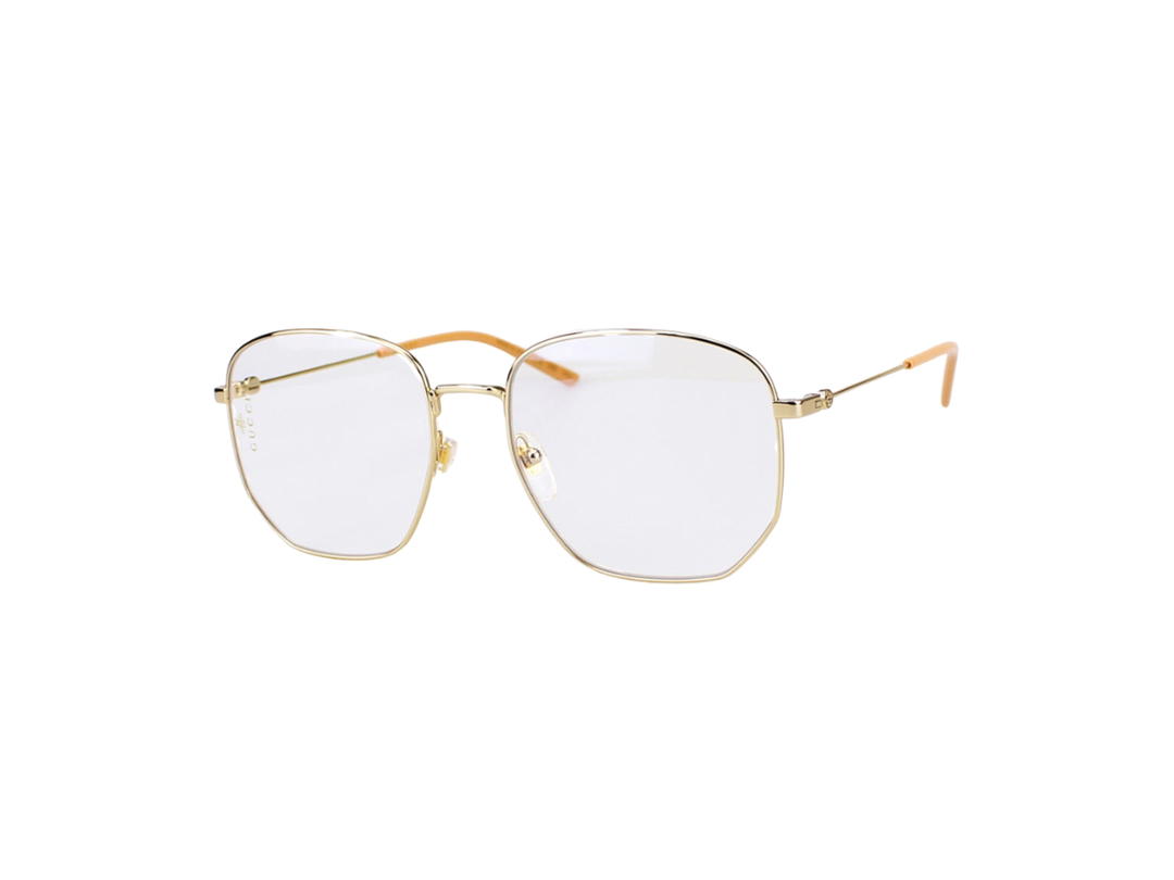 Gucci Gucci GG0396S Glasses In Gold Stainless Steel With Transparent Lens