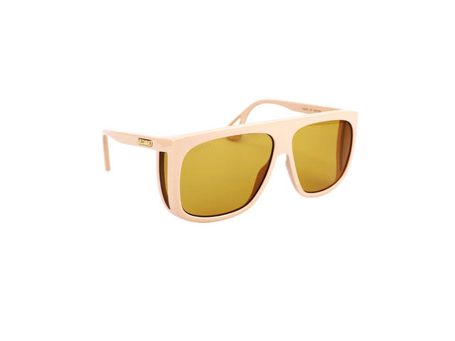 Gucci Gucci GG0467S Sunglasses In Plastic With Brown Lens Ivory - view 3