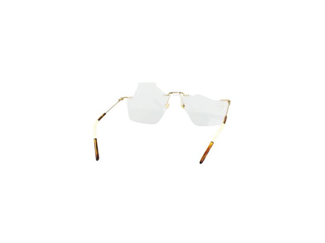 Gucci Gucci GG0683O Glasses In Gold Metal Plastic Frame With Demo Lens - view 4