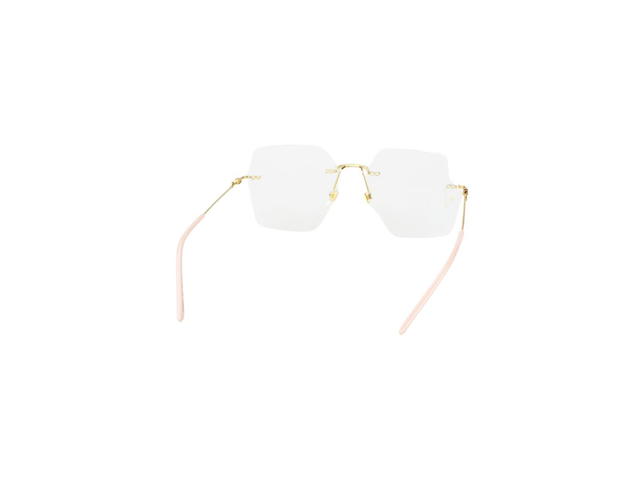 Gucci Gucci GG0683O Glasses In Pink Metal Plastic Frame With Demo Lens - view 4