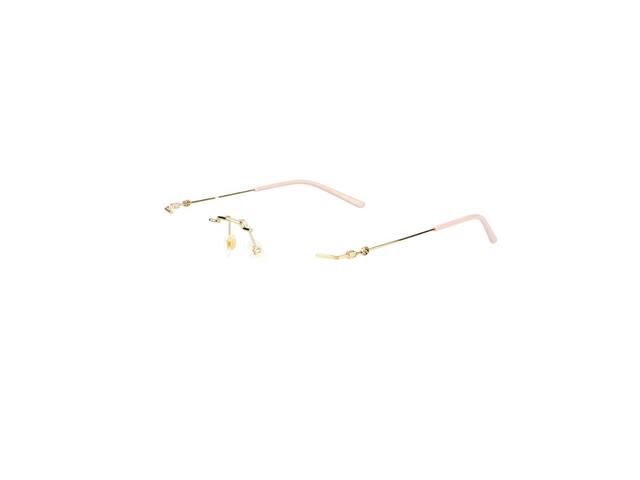 Gucci Gucci GG0683O Glasses In Pink Metal Plastic Frame With Demo Lens - view 5
