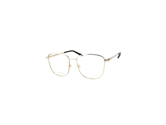 Gucci Gucci GG0804O Glasses In Gold Metal Frame With Demo Lens - view 1