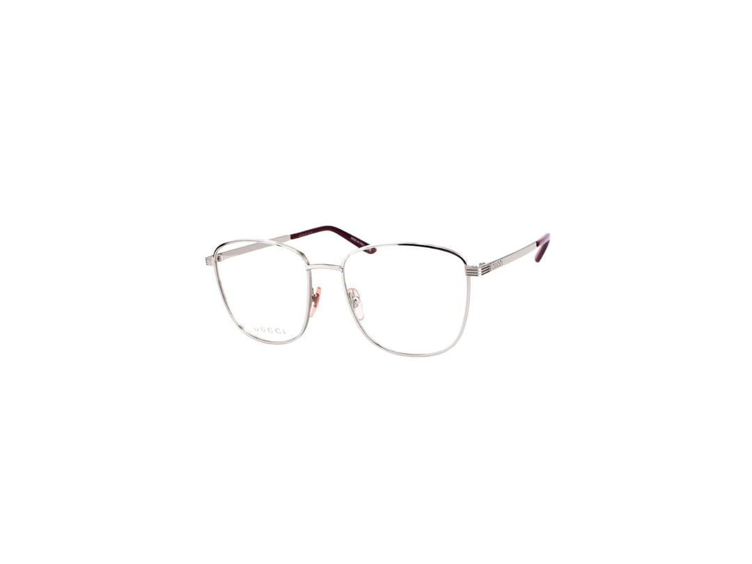 Gucci Gucci GG0804O Glasses In Silver Metal Frame With Demo Lens