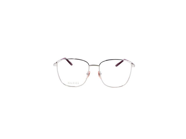 Gucci Gucci GG0804O Glasses In Silver Metal Frame With Demo Lens - view 2