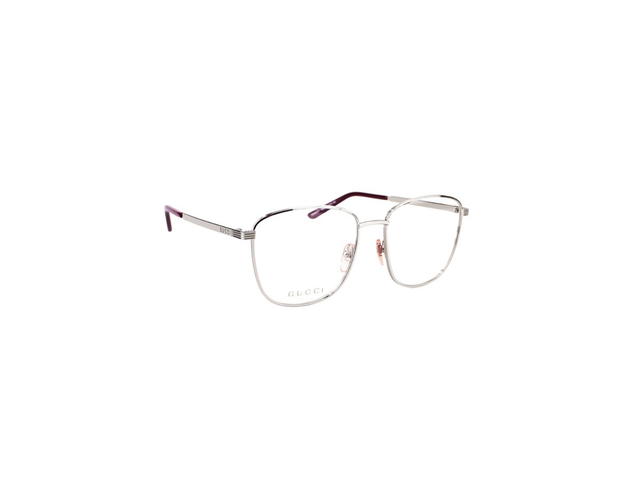 Gucci Gucci GG0804O Glasses In Silver Metal Frame With Demo Lens - view 3