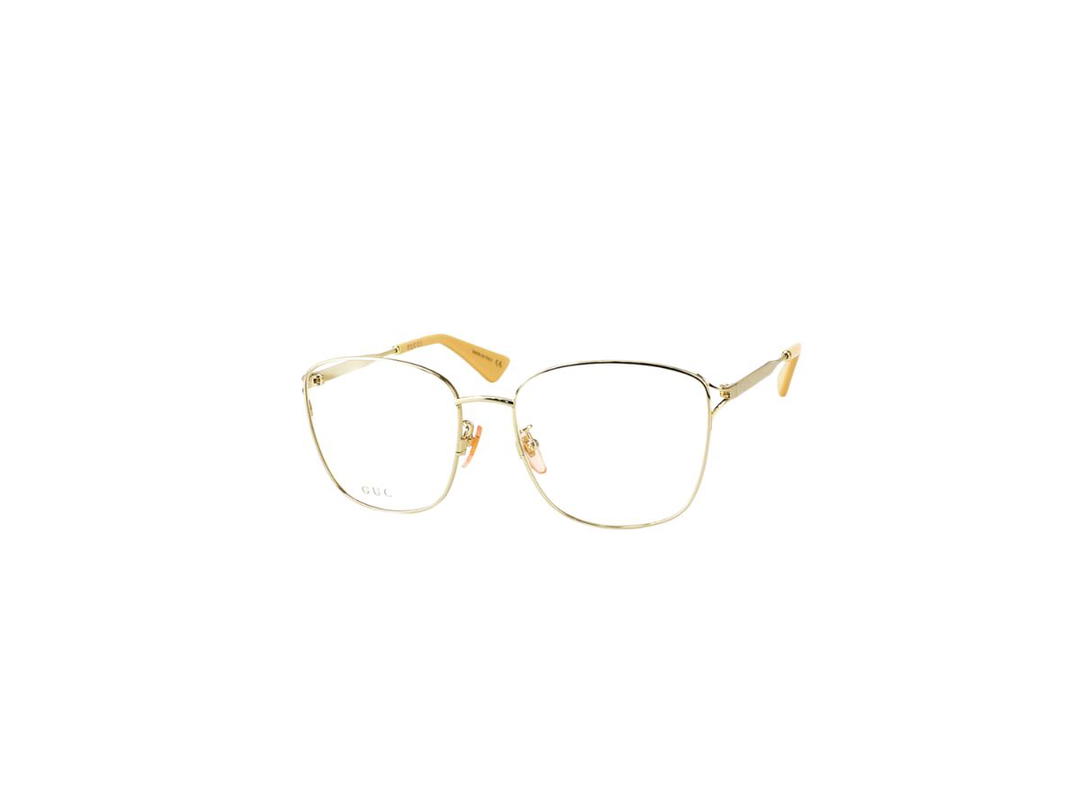 Gucci Gucci GG0819OA Glasses In Gold Metal Frame With Demo Lens