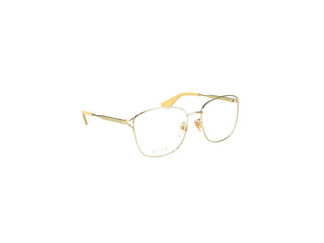 Gucci Gucci GG0819OA Glasses In Gold Metal Frame With Demo Lens - view 3