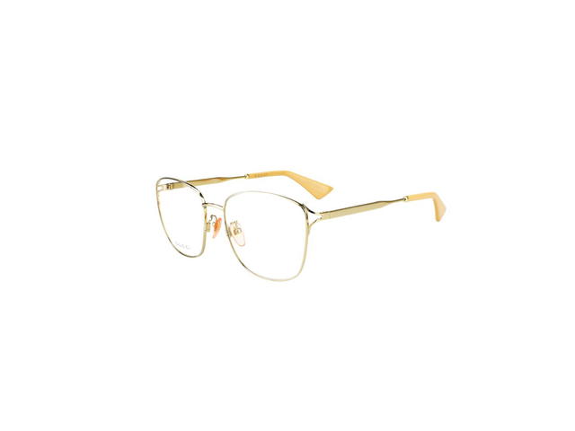 Gucci Gucci GG0819OA Glasses In Gold Metal Frame With Demo Lens - view 5