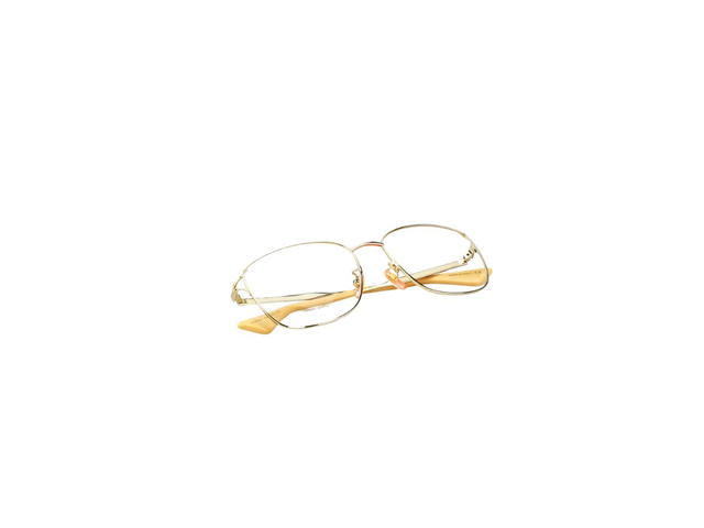Gucci Gucci GG0819OA Glasses In Gold Metal Frame With Demo Lens - view 6