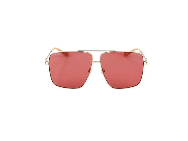Gucci Gucci GG1087S Sunglasses In Gold Metal With Red Lens - view 2