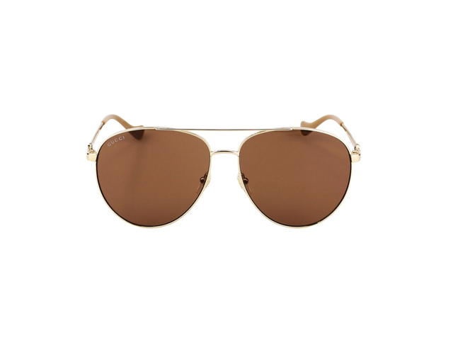 Gucci Gucci GG1088S Sunglasses In Gold Metal With Brown Lens - view 2