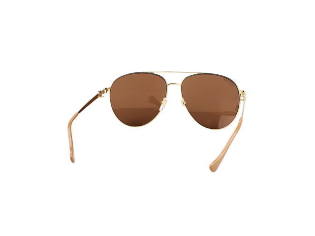 Gucci Gucci GG1088S Sunglasses In Gold Metal With Brown Lens - view 4