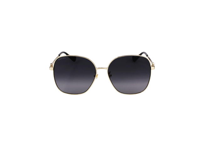 Gucci Gucci GG1089SA Sunglasses In Gold Metal With Dark Grey Lens - view 2