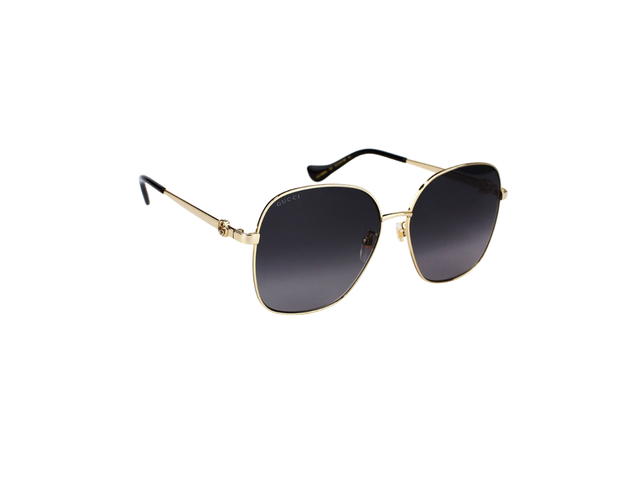 Gucci Gucci GG1089SA Sunglasses In Gold Metal With Dark Grey Lens - view 3