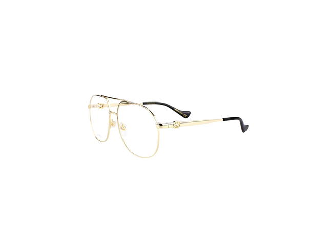 Gucci Gucci GG1091O Glasses In Gold Metal Plastic Frame With Demo Lens - view 5