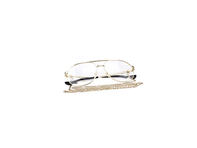 Gucci Gucci GG1091O Glasses In Gold Metal Plastic Frame With Demo Lens - view 6