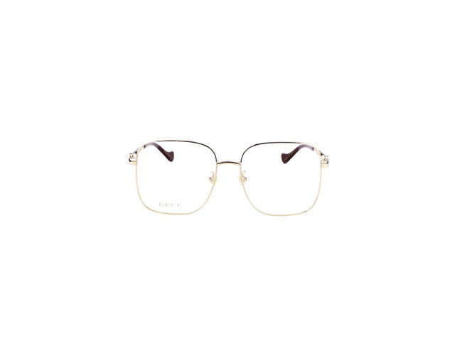 Gucci Gucci GG1092OA Glasses In Gold Metal Plastic Frame With Demo Lens - view 2