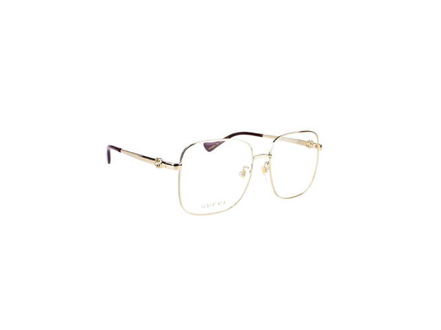 Gucci Gucci GG1092OA Glasses In Gold Metal Plastic Frame With Demo Lens - view 3