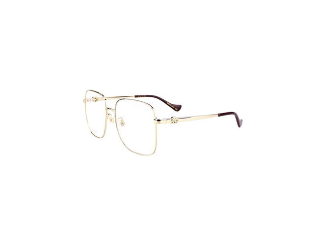 Gucci Gucci GG1092OA Glasses In Gold Metal Plastic Frame With Demo Lens - view 5