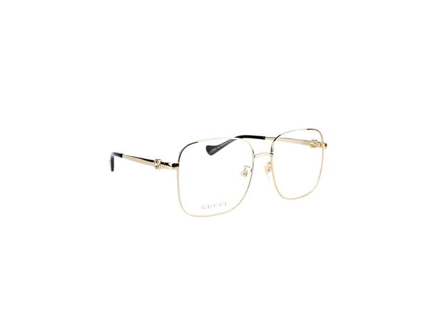 Gucci Gucci GG1092OA Glasses In Gold Metal Plastic Frame With Demo Lens - view 3