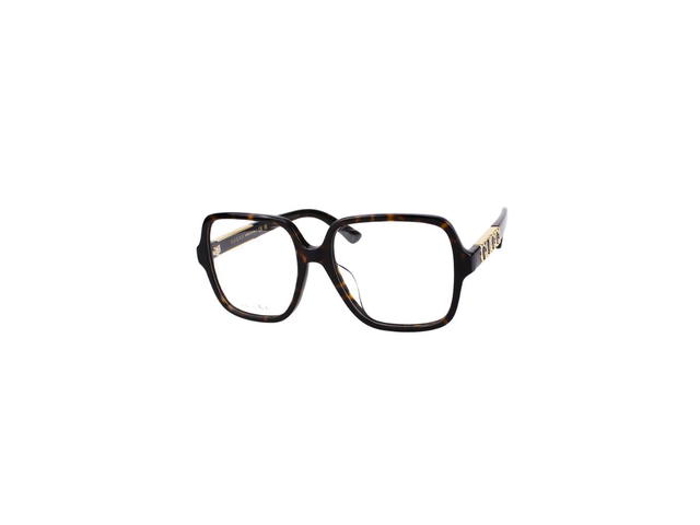 Gucci Gucci GG1193OA Glasses In Havana Stainless Steel Plastic Frame With Demo Lens - view 1