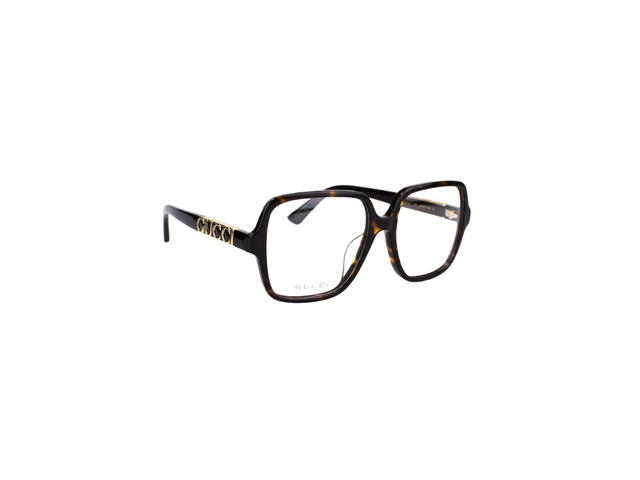 Gucci Gucci GG1193OA Glasses In Havana Stainless Steel Plastic Frame With Demo Lens - view 3