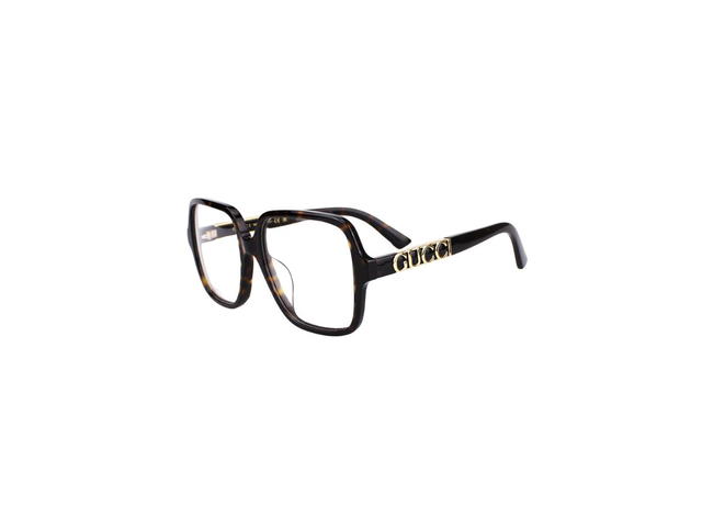 Gucci Gucci GG1193OA Glasses In Havana Stainless Steel Plastic Frame With Demo Lens - view 5