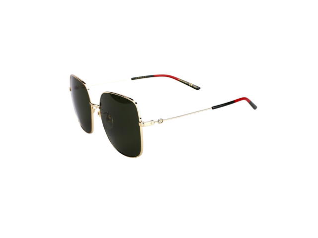 Gucci Gucci GG1195SK Sunglasses In Stainless Steel With Green Lenses - view 1