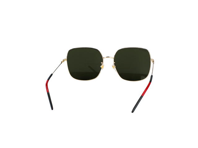 Gucci Gucci GG1195SK Sunglasses In Stainless Steel With Green Lenses - view 4