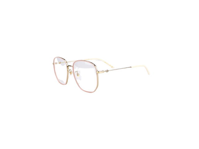Gucci Gucci GG1197OA Glasses In Rose-Gold Stainless Steel Frame With Demo Lens - view 5