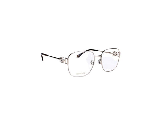 Gucci Gucci GG1209O Glasses In Silver Stainless Steel Frame With Demo Lens - view 3