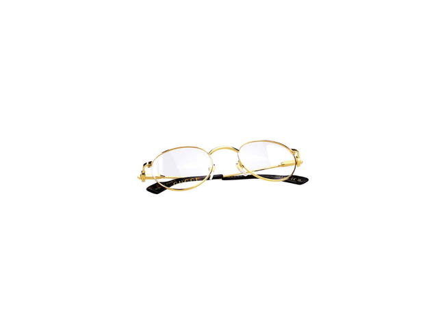 Gucci Gucci GG1222O Glasses In Gold Stainless Steel Frame With Demo Lens - view 6