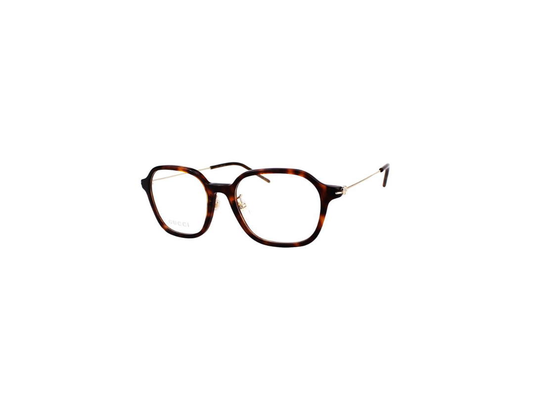 Gucci Gucci GG1277OA Glasses In Havana Stainless Steel Plastic Frame With Demo Lens