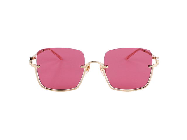 Gucci Gucci GG1279S-003-54 Sunglasses In Gold Metal Frame With Red Lenses - view 1