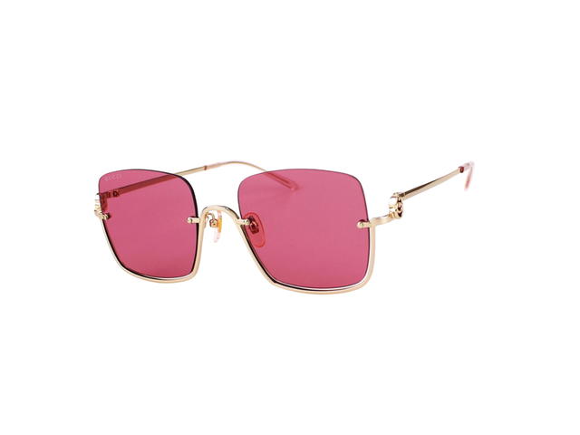Gucci Gucci GG1279S-003-54 Sunglasses In Gold Metal Frame With Red Lenses - view 2