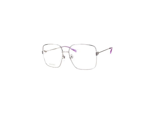 Gucci Gucci GG1284OA Glasses In Silver Stainless Steel Frame With Demo Lens - view 1