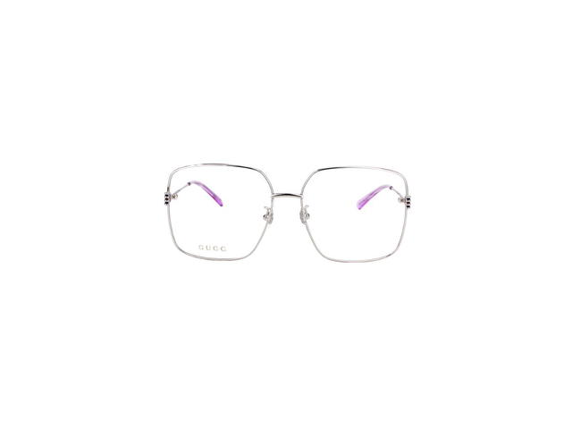 Gucci Gucci GG1284OA Glasses In Silver Stainless Steel Frame With Demo Lens - view 2