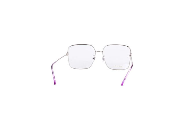 Gucci Gucci GG1284OA Glasses In Silver Stainless Steel Frame With Demo Lens - view 4