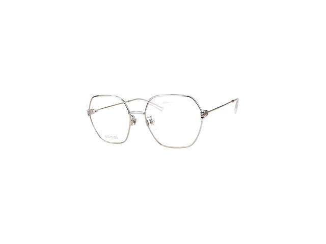 Gucci Gucci GG1285O Glasses In Silver Stainless Steel Frame With Demo Lens - view 1