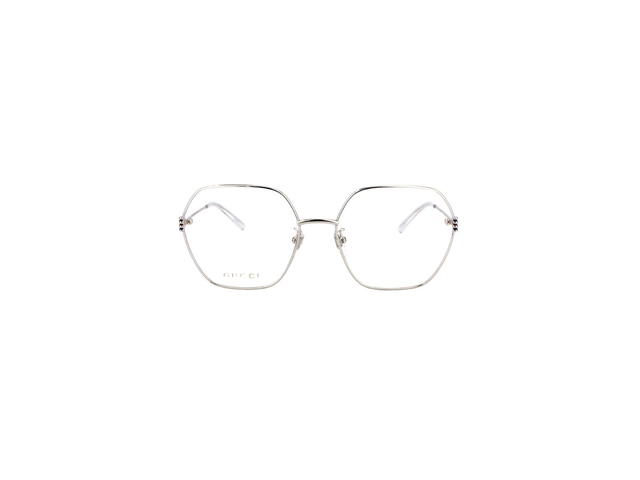 Gucci Gucci GG1285O Glasses In Silver Stainless Steel Frame With Demo Lens - view 2