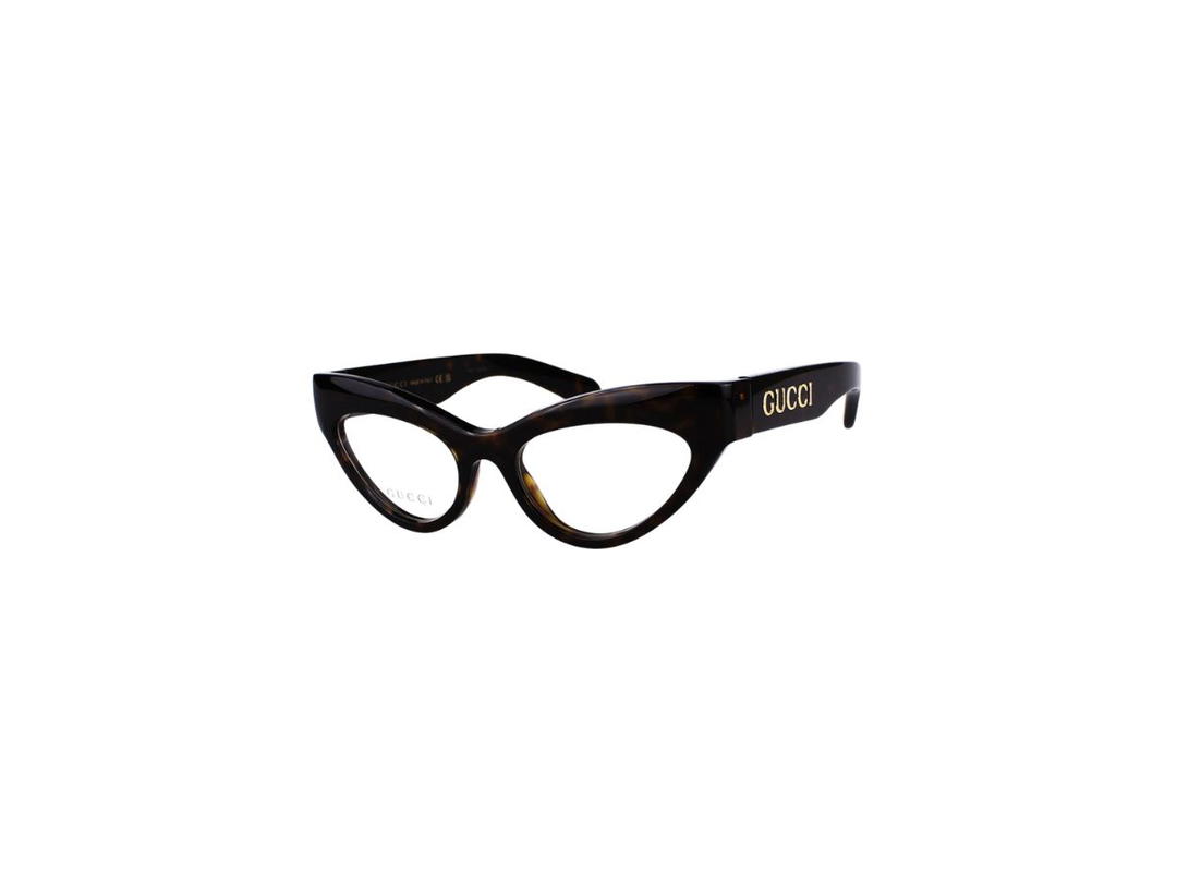 Gucci Gucci GG1295O Glasses In Havana Acetate Frame With Demo Lens