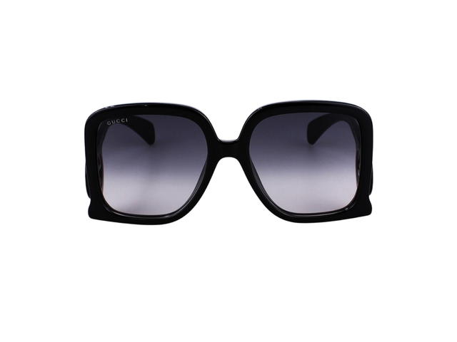 Gucci Gucci GG1326S-001-58 Sunglasses In Black Acetate Frame-Interlocking G With Grey Lenses - view 2
