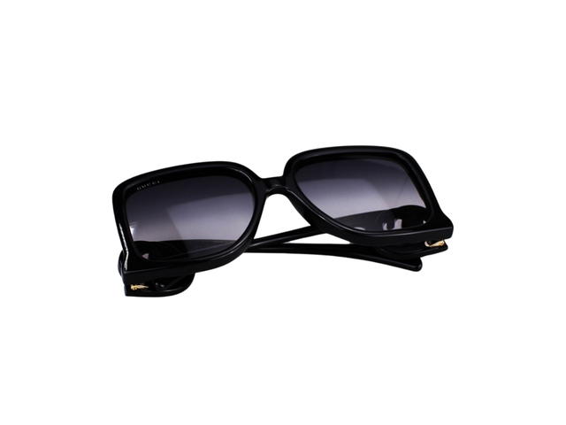 Gucci Gucci GG1326S-001-58 Sunglasses In Black Acetate Frame-Interlocking G With Grey Lenses - view 6