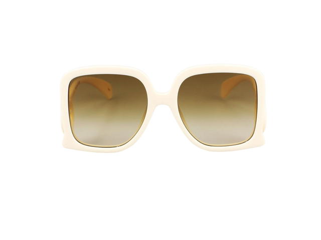 Gucci Gucci GG1326S-002-58 Sunglasses In Ivory Acetate Frame-Interlocking G With Green Tea Lenses - view 2