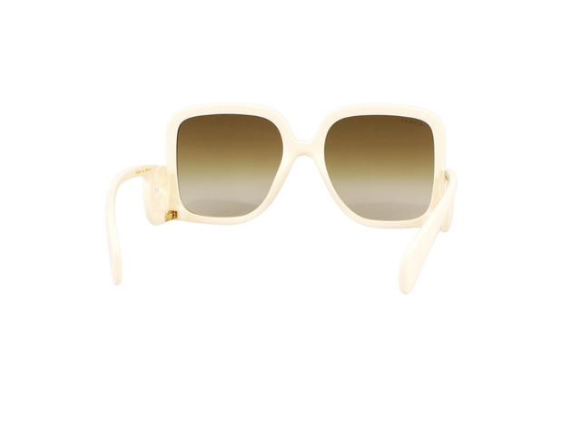 Gucci Gucci GG1326S-002-58 Sunglasses In Ivory Acetate Frame-Interlocking G With Green Tea Lenses - view 4