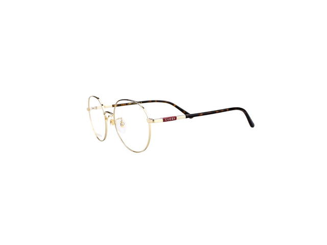 Gucci Gucci GG1349O Glasses In Gold Stainless Steel Frame With Demo Lens - view 5