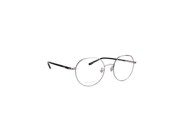 Gucci Gucci GG1349O Glasses In Silver Stainless Steel Frame With Demo Lens - view 3