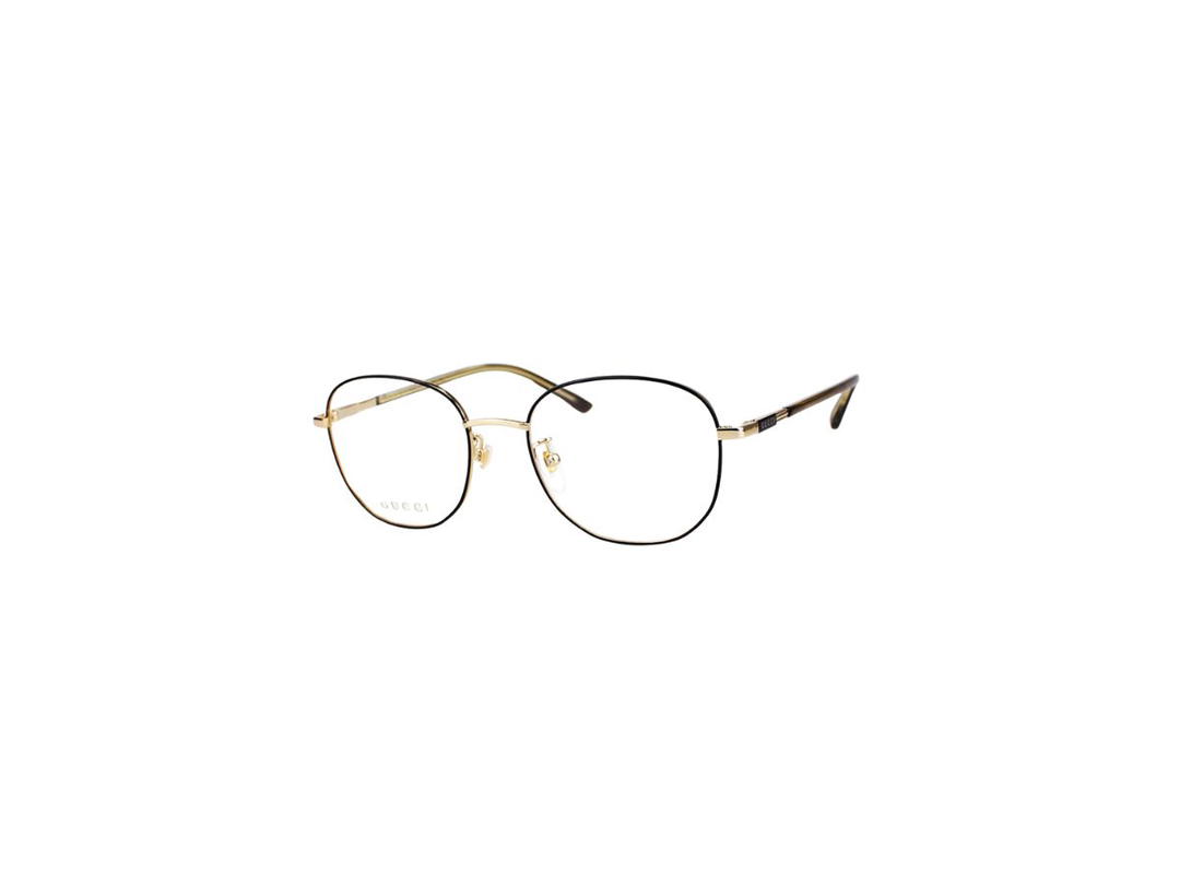 Gucci Gucci GG1352O Glasses In Black Plastic Stainless Steel Frame With Demo Lens