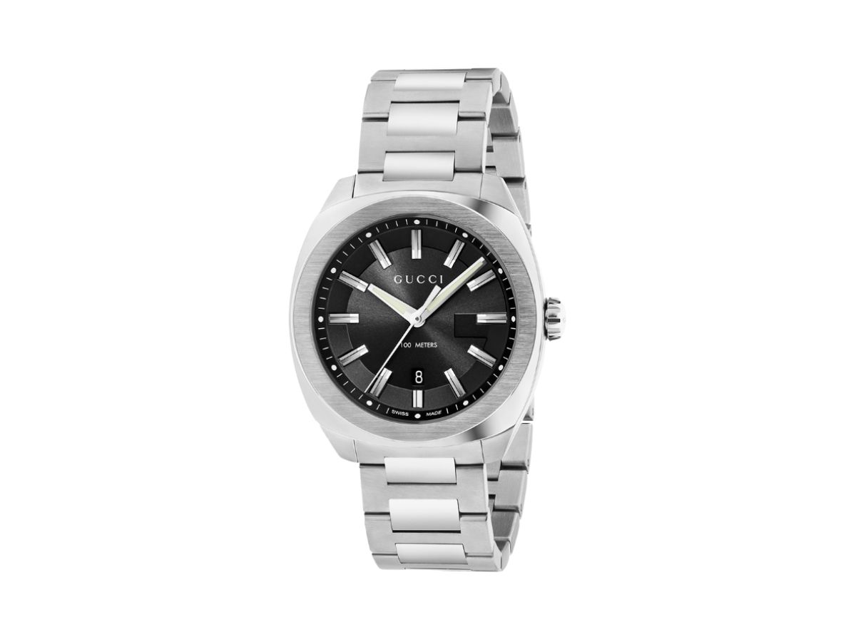 Gucci Gucci GG2570 41mm Sunray Black Dial Men's Bracelet Watch
